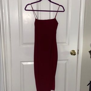 Fashion Nova high side slit bodycon dress